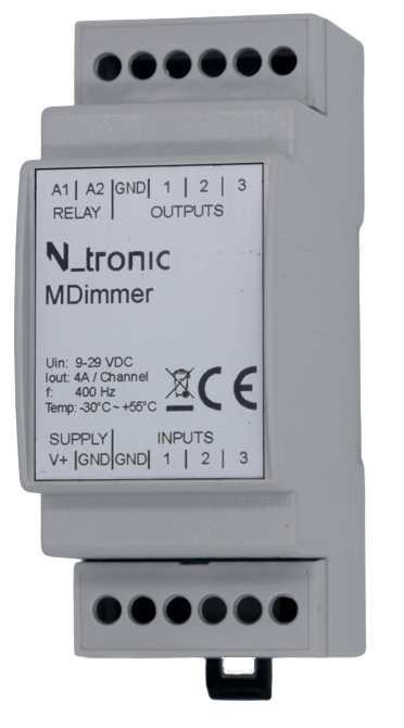 MDimmer — Ściemniacz LED PWM na szynę TH-35