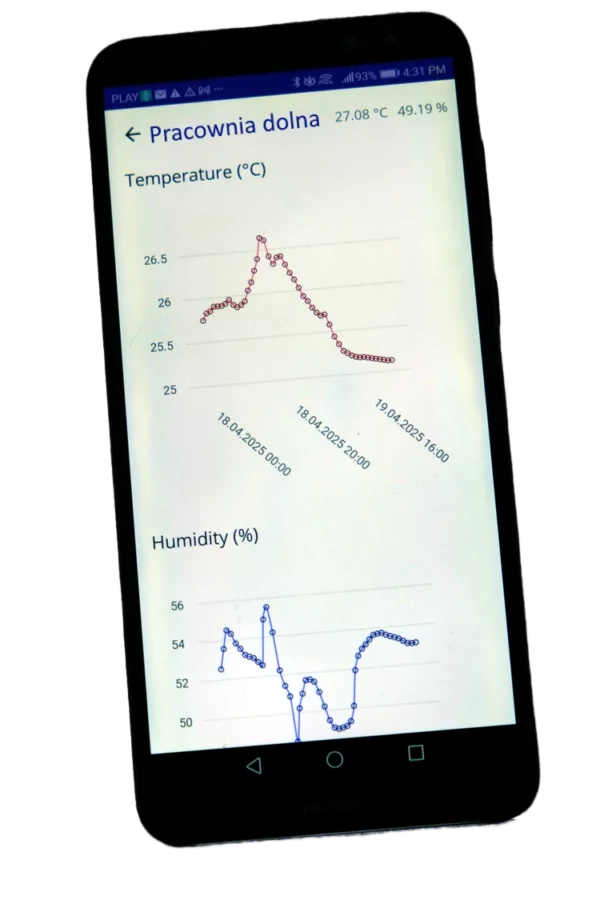 NtroMonit — odczyt temperatury i wilgotności na smartfonie - obrazek 2