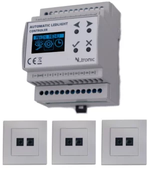 Zestaw- Sterownik schodowy LED + 3 czujki ruchu.